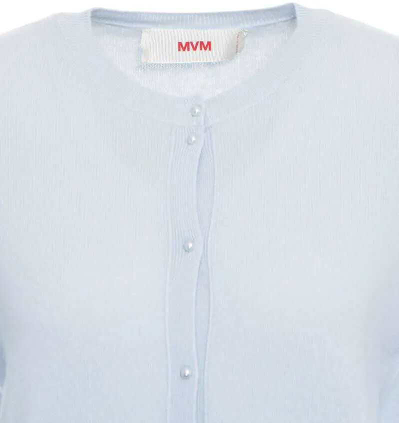 Cardigane MVM Cardigan with pearl buttons Blue Femei (BM 19031785) 4
