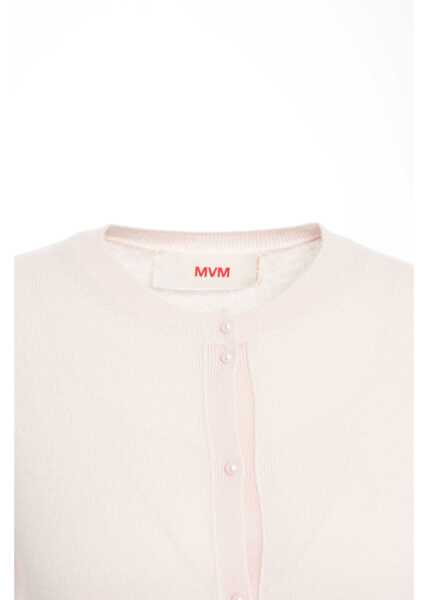 Cardigane MVM Cardigan with pearl buttons Rose Femei (BM 19031785) 4