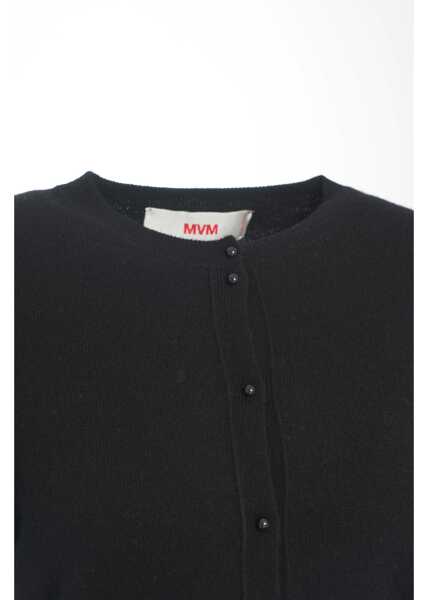 Cardigane MVM Cardigan with pearl buttons Black Femei (BM 19031785) 4