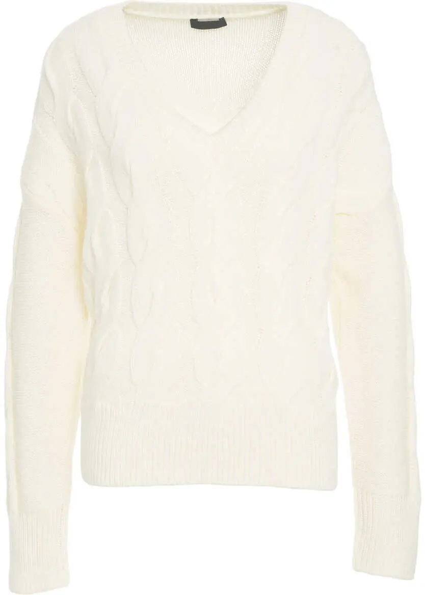 Pulovere Liu Jo Sweater with cable knit pattern White Femei (BM 19031791) 2