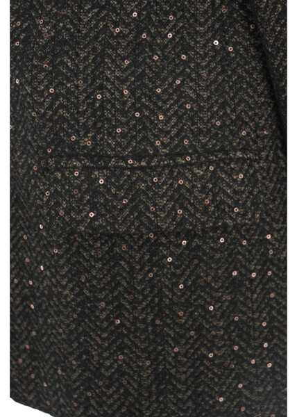 Sacouri Kaos Blazer with sequins and brooch Brown Femei (BM 19031794) 5