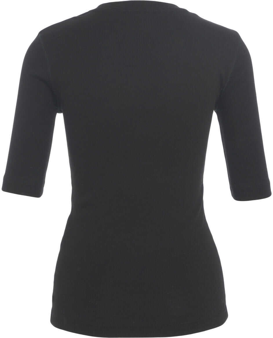 Tricouri CLOSED T-Shirt with Threequarter Sleeves Black Femei (BM 19031797) 3