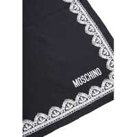 Esarfe Dama - Esarfe Moschino Silk scarf with lace pattern Black Femei (BM 19031800) - B-mall.ro