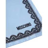 Esarfe Dama - Esarfe Moschino Silk scarf with lace pattern Black Femei (BM 19031800) - B-mall.ro