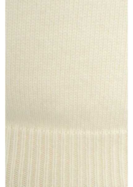 Tricouri Semicouture Knit T-Shirt with Rhinestone Appliqu White Femei (BM 19031806) 6