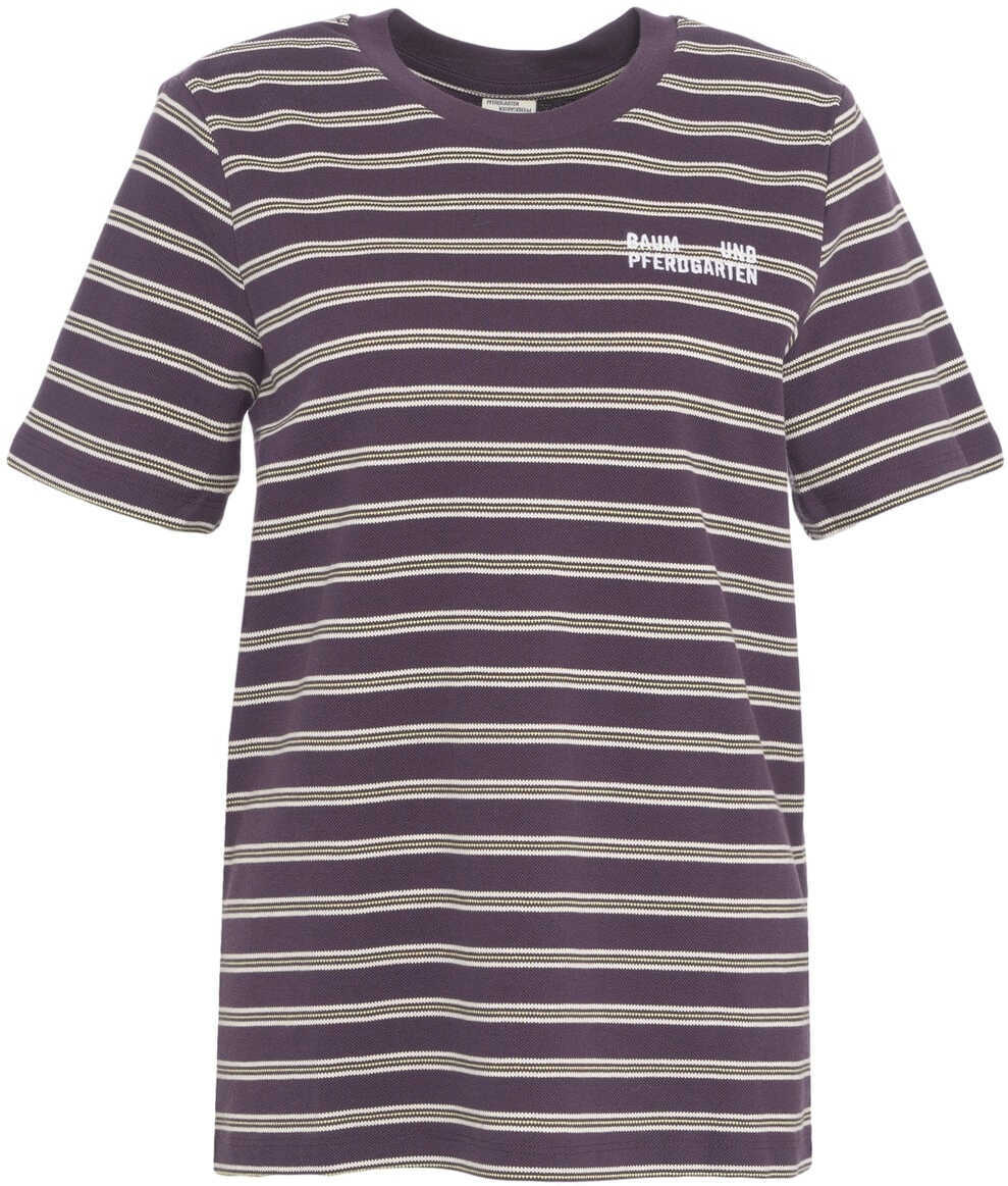 Tricouri Baum und Pferdgarten Striped T-Shirt Purple Femei (BM 19031809) 2