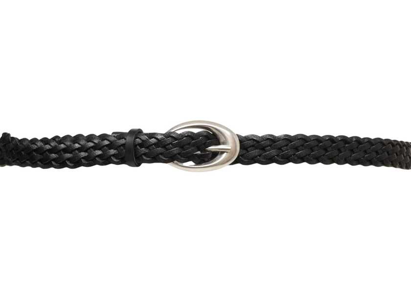 Curele Orciani Braided leather belt Black Femei (BM 19031827) 3