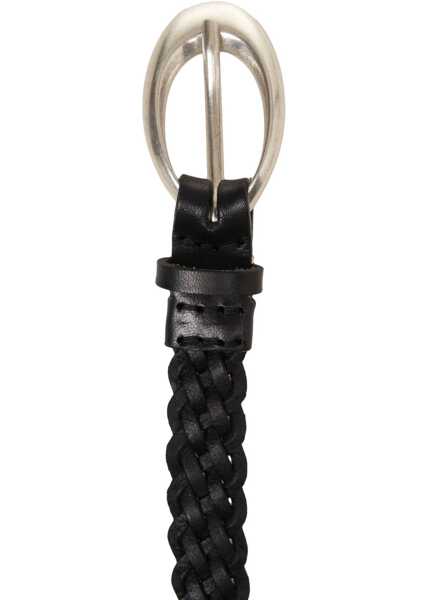 Curele Orciani Braided leather belt Black Femei (BM 19031827) 4