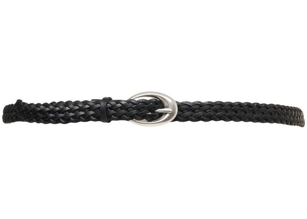 Curele Orciani Braided leather belt Black Femei (BM 19031827) 5