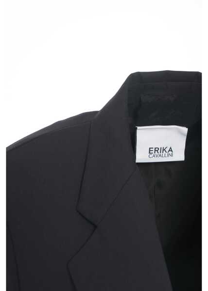 Sacouri Erika Cavallini Single-breasted blazer Selene Black Femei (BM 19031833) 5