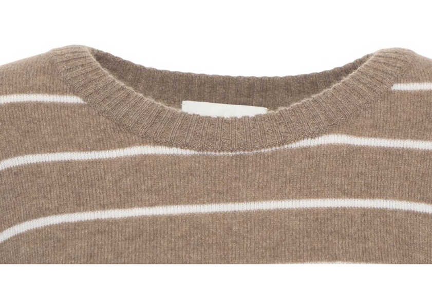 Pulovere MVM Striped knit sweater Brown Femei (BM 19031848) 4