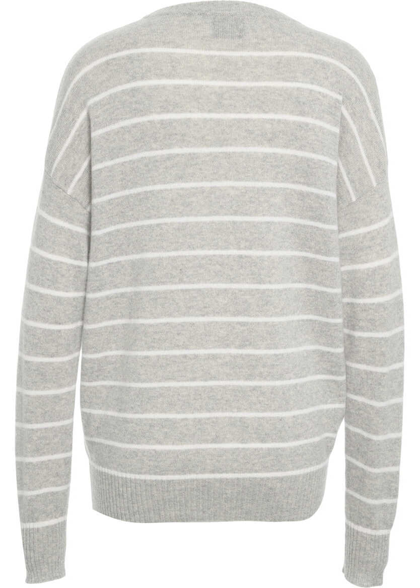 Pulovere MVM Striped knit sweater Grey Femei (BM 19031848) 3