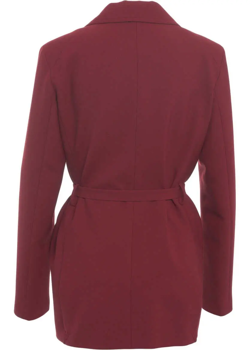 Sacouri Semicouture Blazer with waist belt Gianna Red Femei (BM 19031857) 7