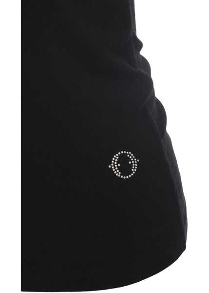 Tricouri Otto d ame V-Neck T-Shirt Black Femei (BM 19031860) 7