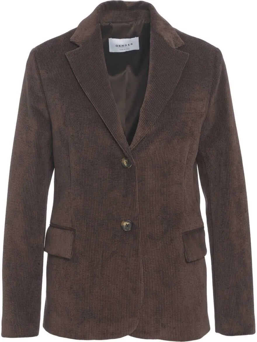 Sacouri Gender Corduroy blazer Brown Femei (BM 19031872) 2