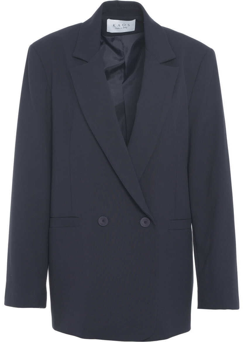 Sacouri Kaos Double-breasted blazer Blue Femei (BM 19031881) 2