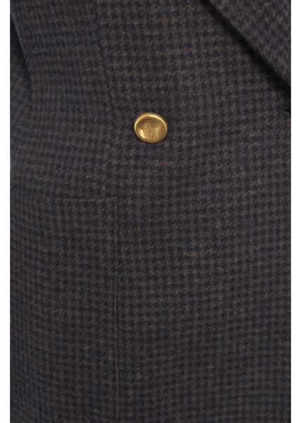 Sacouri Harris Wharf London LONDON Double-breasted blazer Brown Femei (BM 19031887) 5