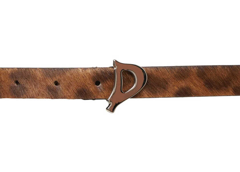 Curele Dondup Pony hair belt Brown Femei (BM 19031893) 4