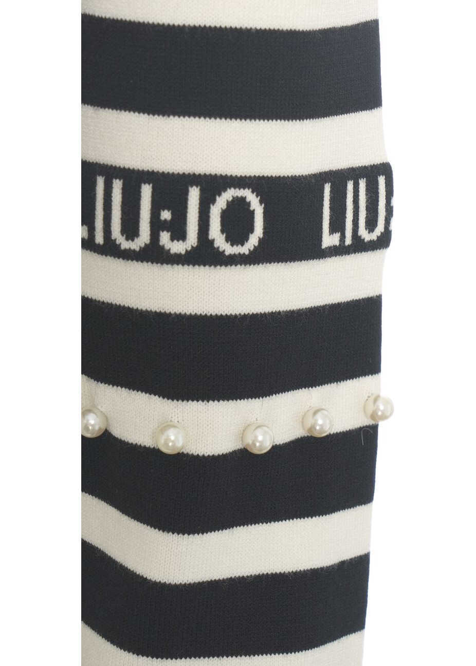 Cardigane LIU JO SPORT Cardigan with stripes and strass application Black Femei (BM 19031899) 5
