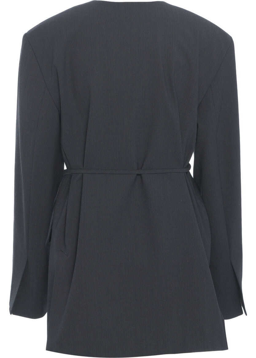 Sacouri Herskind Blazer with waist belt Indiana Blue Femei (BM 19031911) 3