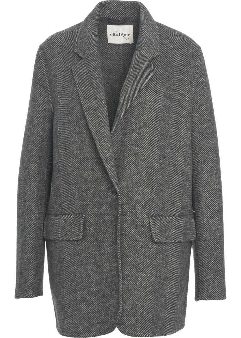 Sacouri Otto d ame Wool blend blazer Black Femei (BM 19031929) 2