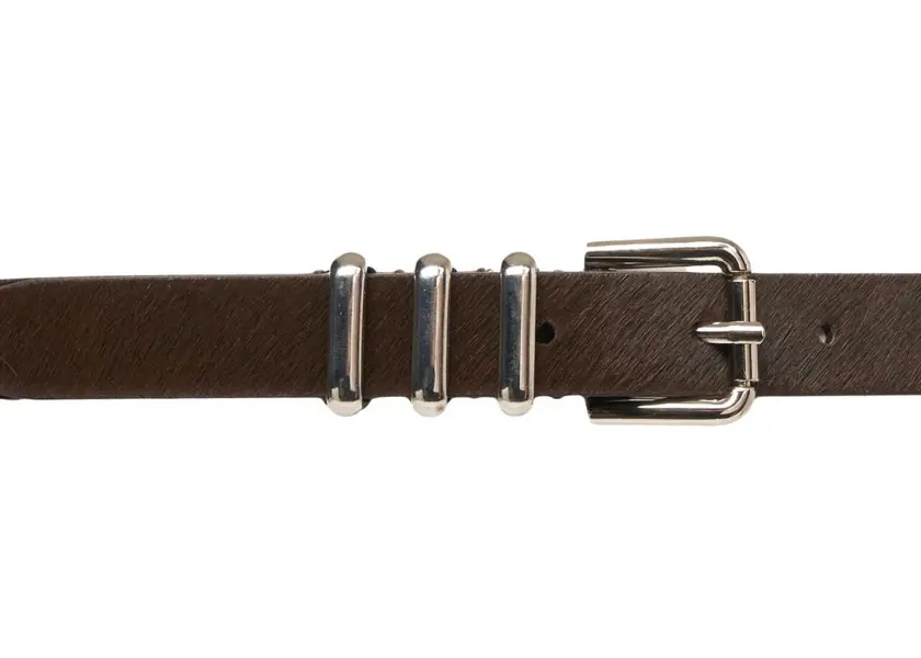 Curele Dondup Pony hair belt Brown Femei (BM 19031944) 3