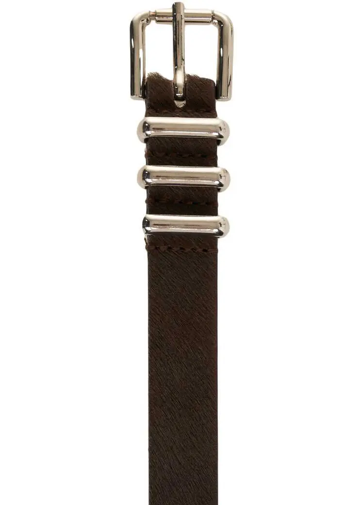 Curele Dondup Pony hair belt Brown Femei (BM 19031944) 4