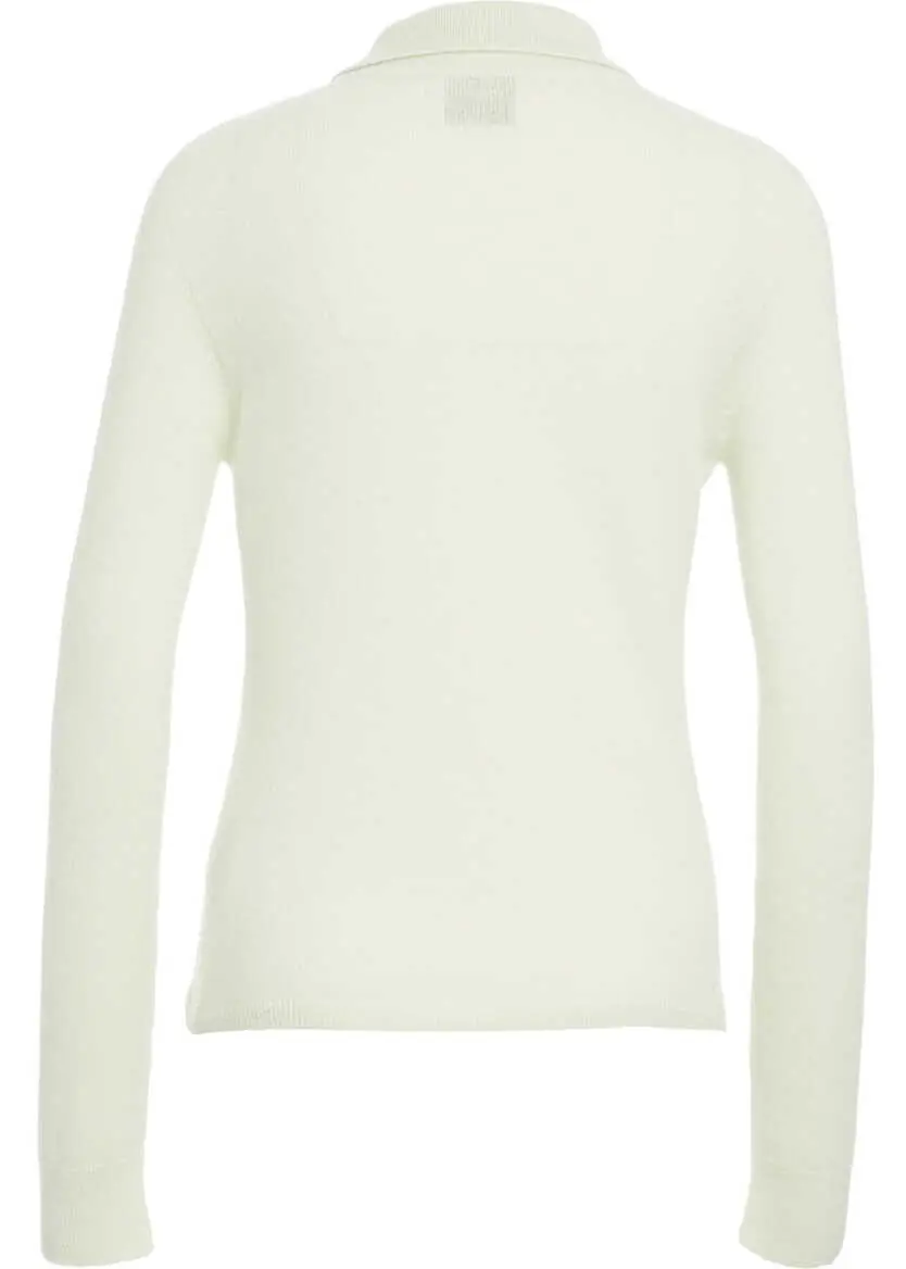 Tricouri Polo MVM Cashmere knit polo shirt Green Femei (BM 19031947) 3