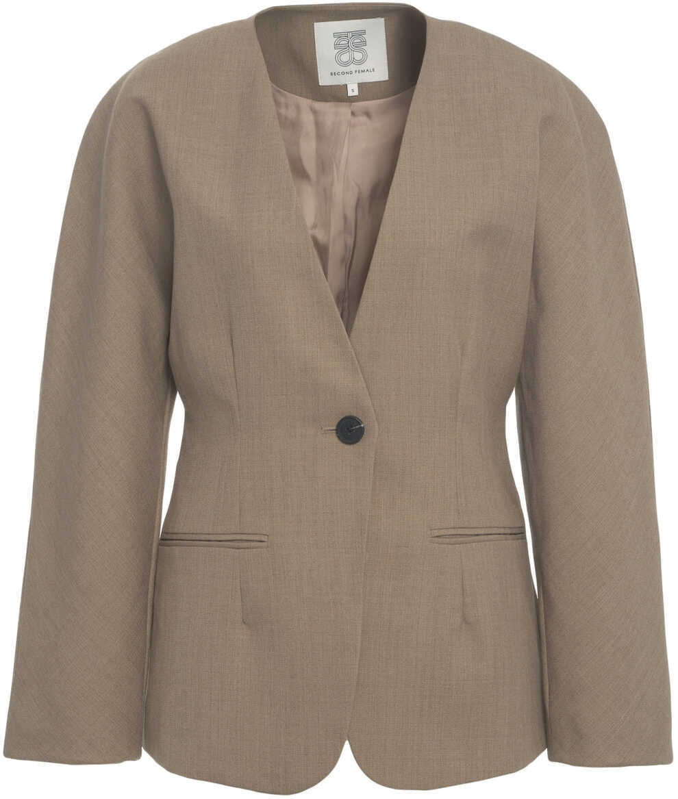 Sacouri Second Female Blazer Levelup Brown Femei (BM 19031959) 2