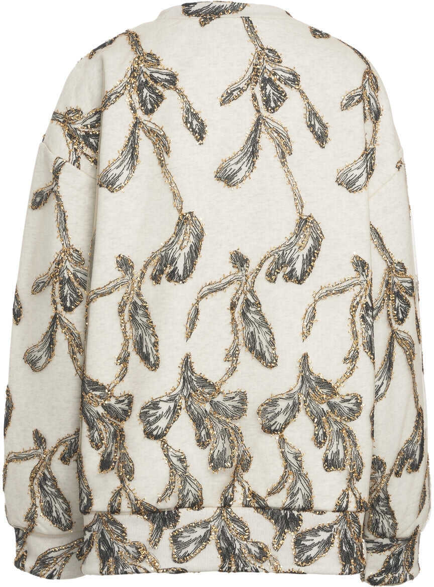 Cardigane Munthe Embroidered sweatshirt Lofa Beige Femei (BM 19031971) 3