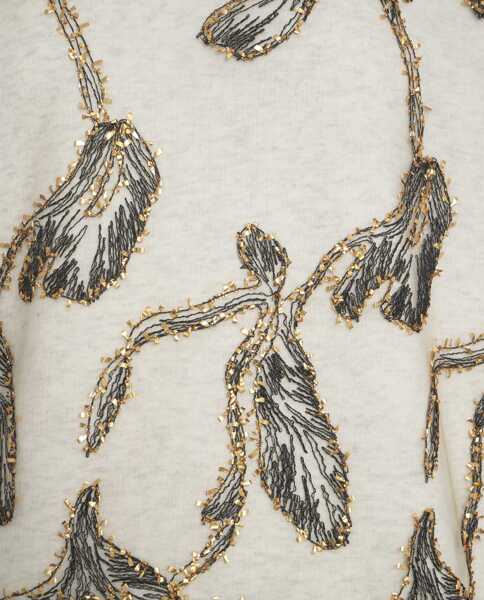 Cardigane Munthe Embroidered sweatshirt Lofa Beige Femei (BM 19031971) 5