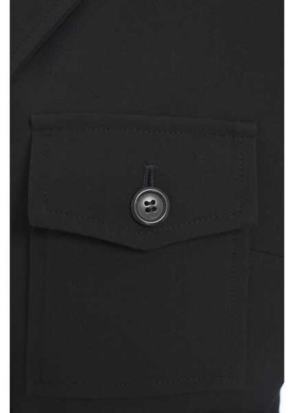 Sacouri office Otto d ame Jacket with waist belt Black Femei (BM 19031992) 7