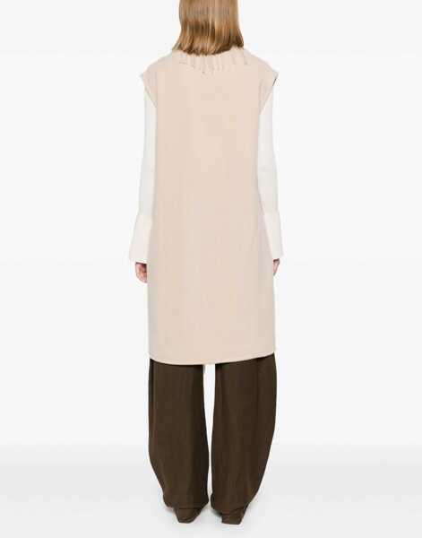 Veste Herno Vest with fringe detail Beige Femei (BM 19032010) 4