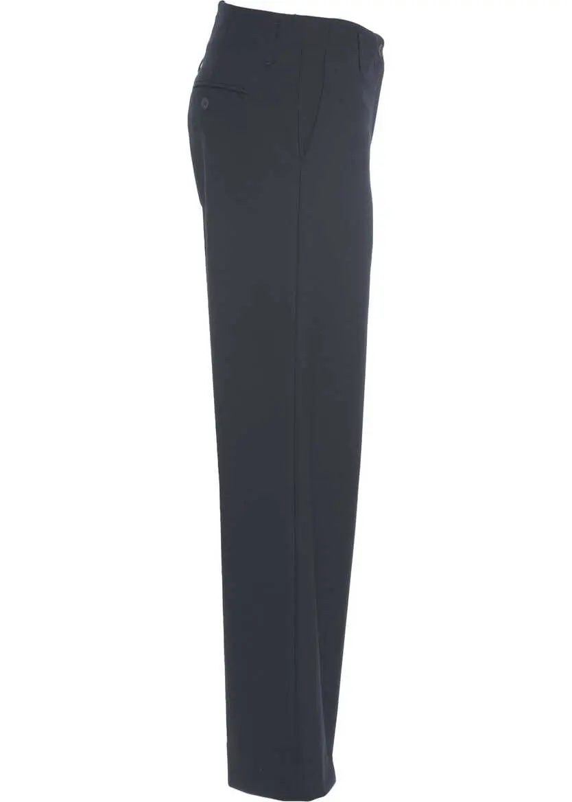 Pantaloni casual Semicouture Straight leg pants Blue Femei (BM 19032016) 6