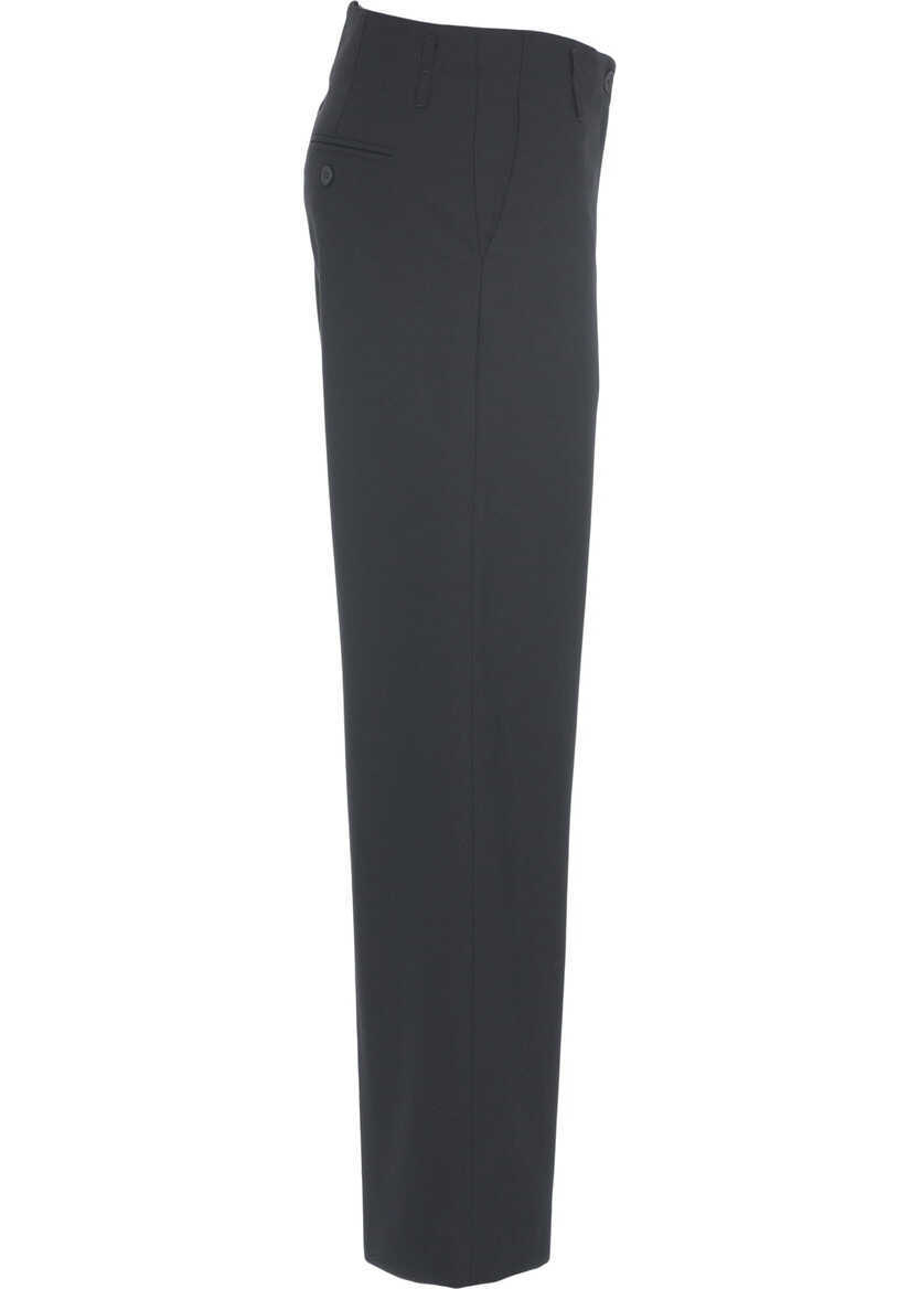 Pantaloni casual Semicouture Straight leg pants Black Femei (BM 19032016) 6