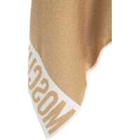 Poncho Dama - Poncho Moschino Cape with logo details Gold Femei (BM 19032022) - B-mall.ro
