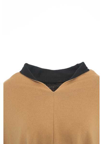 Poncho Moschino Cape with logo details Brown Femei (BM 19032022) 5
