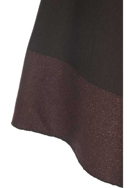 Poncho Moschino Cape with logo details Brown Femei (BM 19032022) 5