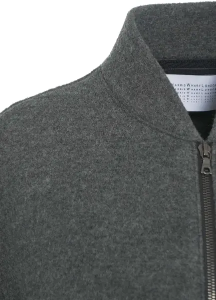 Jachete Harris Wharf London LONDON Oversize Virgin Wool Bomber Grey Femei (BM 19032037) 4