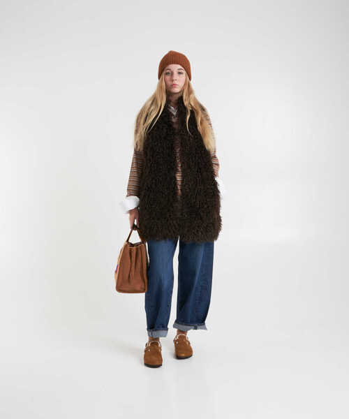 Veste Bully Faux fur gilet Brown Femei (BM 19032052) 3