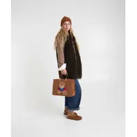 Veste Dama - Veste Bully Faux fur gilet Brown Femei (BM 19032052) - B-mall.ro