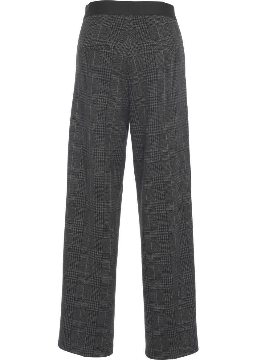 Pantaloni casual Cambio Glencheck pants Elenor Black Femei (BM 19032085) 4