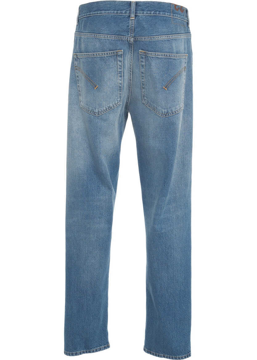 Blugi drepti Dondup Straight leg jeans Blue Barbati (BM 19032088) 5