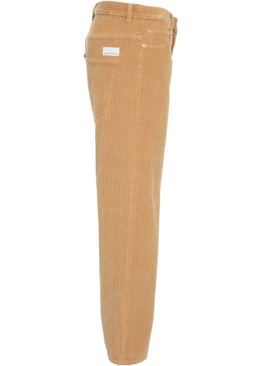 Pantaloni casual Nine in the morning Wide leg cord pants Brown Femei (BM 19032091) 3