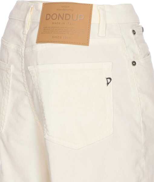 Pantaloni casual Dondup Pants Bessie Gioie White Femei (BM 19032094) 4