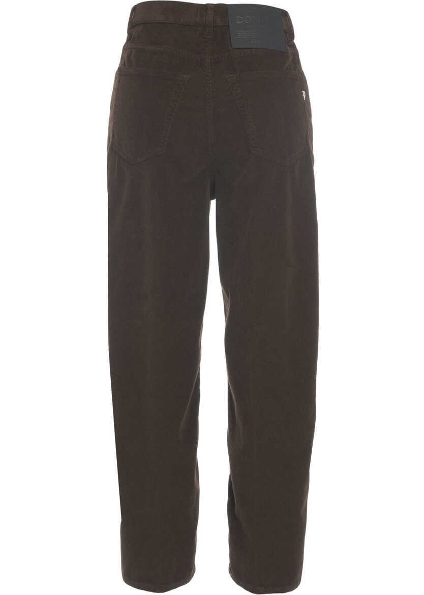 Pantaloni casual Dondup Pants Bessie Gioie Brown Femei (BM 19032094) 4