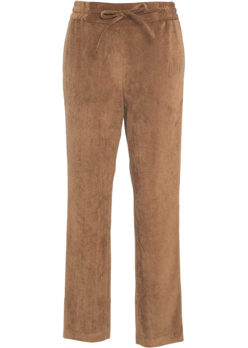 Pantaloni casual Gender Corduroy pants Brown Femei (BM 19032097) 5