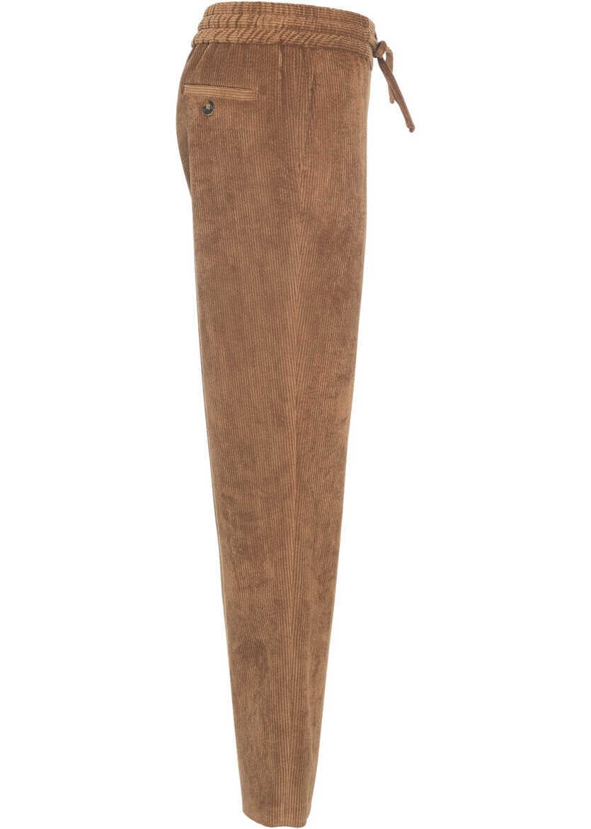 Pantaloni casual Gender Corduroy pants Brown Femei (BM 19032097) 6