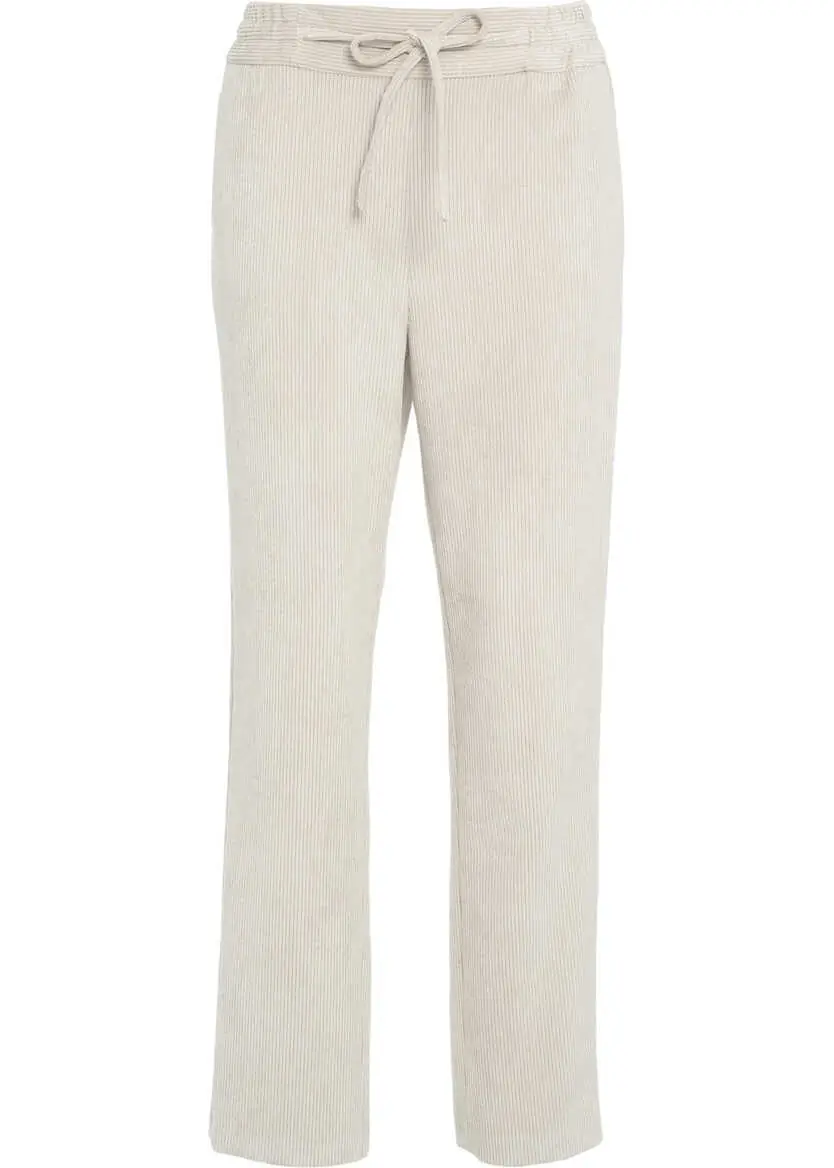 Pantaloni casual Gender Corduroy pants Beige Femei (BM 19032097) 6