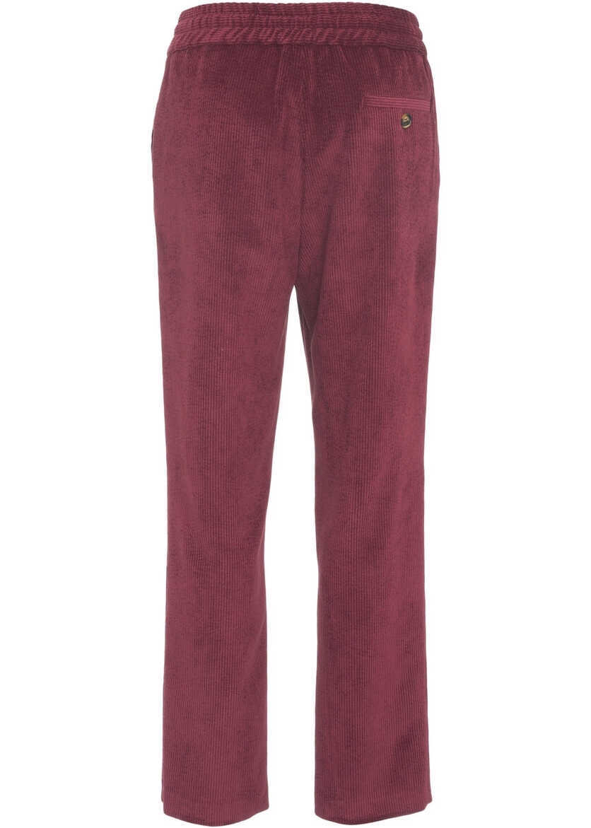 Pantaloni casual Gender Corduroy pants Red Femei (BM 19032097) 4